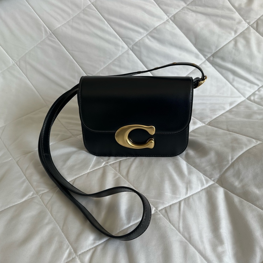 Black Leather Shoulder Bag